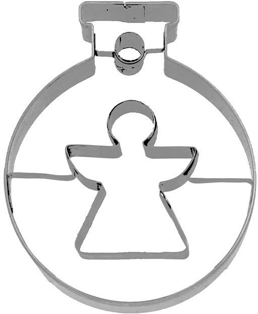 Birkmann Foremka do wykrawania ciastek Bombka z Aniołkiem 6 cm / Birkmann