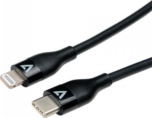 Zdjęcia - Kabel V7  USB  USB-C - Lightning 1 m Czarny  (JAB-7209192)