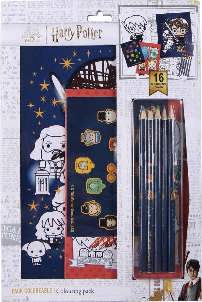 Stor HARRY POTTER - Zestaw papierniczy - Kolorowanki i Kredki - Harry Potter