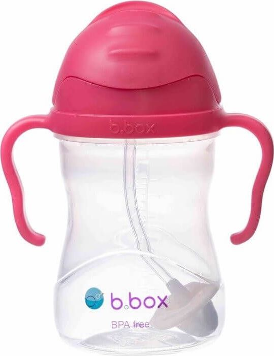 B.Box Innowacyjny Bidon ze Słomką Malinowy 240ml 6m+