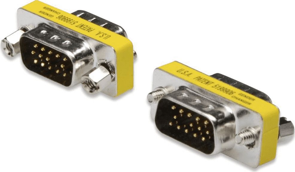 Zdjęcia - Kabel Digitus Adapter AV  D-Sub (VGA) - D-Sub (VGA) żółty  (AK-610511-000-I)