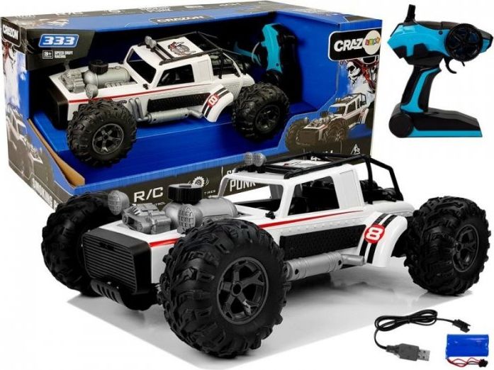 Фото - Радіокерована машина LEAN Toys Lean Sport Auto Buggy Zdalnie Sterowany 1:12 2.4G Biały 20 km/h Para Wodna 