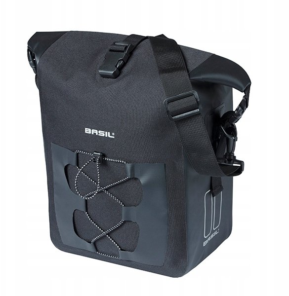 Basil Sakwa pojedyncza BASIL NAVIGATOR WATERPROOF SINGLE PANNIER BAG M 12-15 L MIK Hooks System blac...