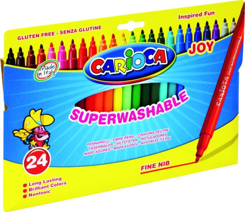 Herlitz FLAMASTRY 24 KOLORÓW CARIOCA JOY