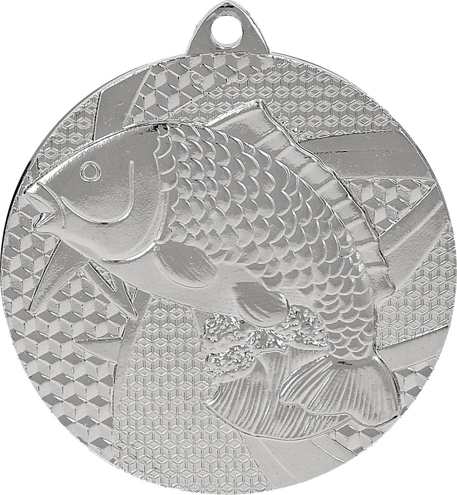 Tryumf Medal srebrny- wędkarstwo - ryba - medal stalowy (MMC7950/S)
