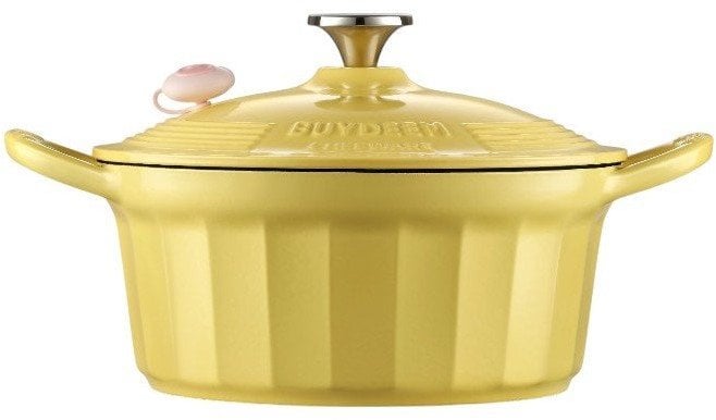 Mellow Yellow BUYDEEM Emaliowane naczynie żeliwne 3,9L, model CP551, kolor