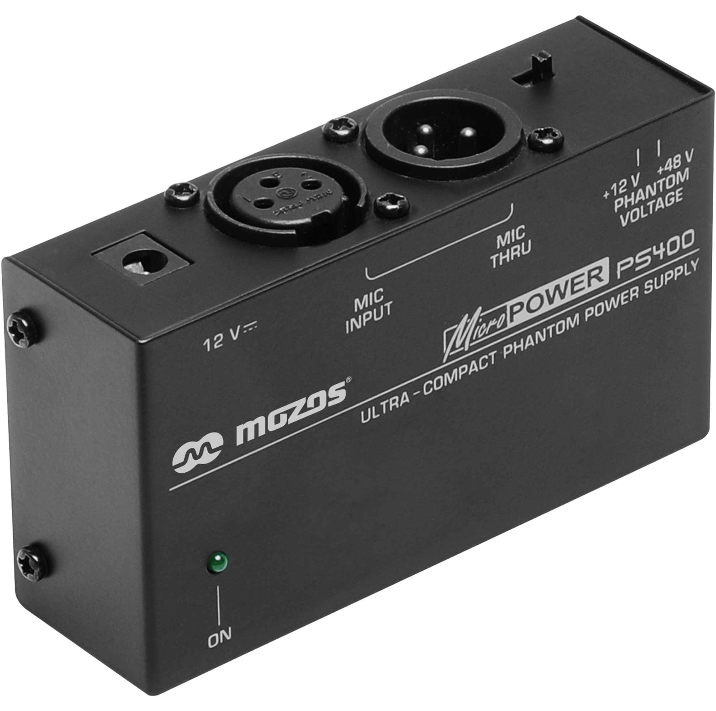 Mozos PS400 Zasilacz Phantom +48V | +12V do mikrofonów XLR
