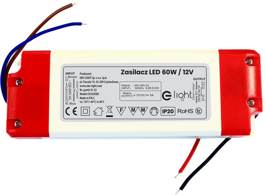 Milagro Zasilacz LED EKZAS560 Ekolight* 60W IP20