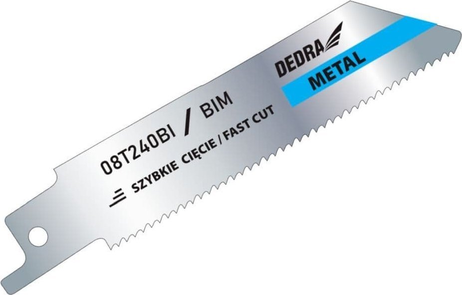 Dedra Brzeszczoty do piły szablastej 100/75mm, metal, BIM,2szt