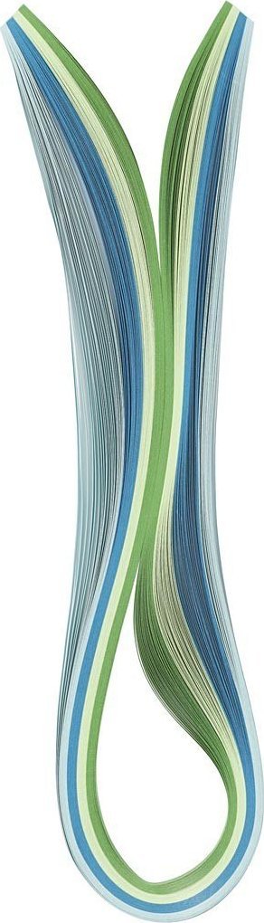 Paski do quillingu 5mmx78cm Niebiesko-Zielony