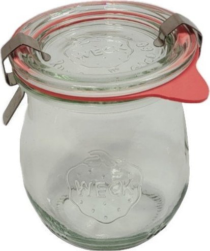 Wamar-Sosenka Zestaw Słoików WECK Pojemność 220 ml średnica 60mm 12 sztuk + Szklane wieka, zapinki, gumki