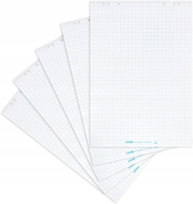 LANDRE Flipchartblock 65x98-20 Blatt-kariert 25-80g/qm