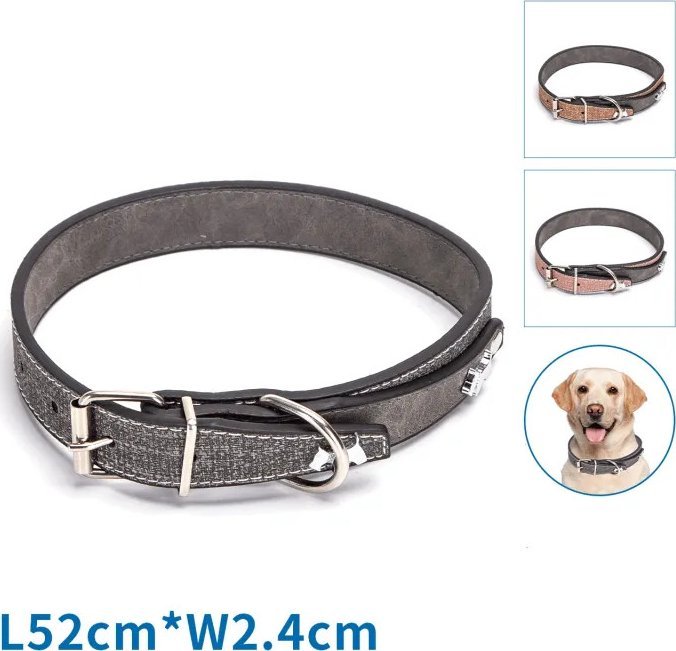 Nobleza Obroża dla psa z jednolitej sztucznej skóry z PU Obroża dla psa z jednolitej sztucznej skóry z PU