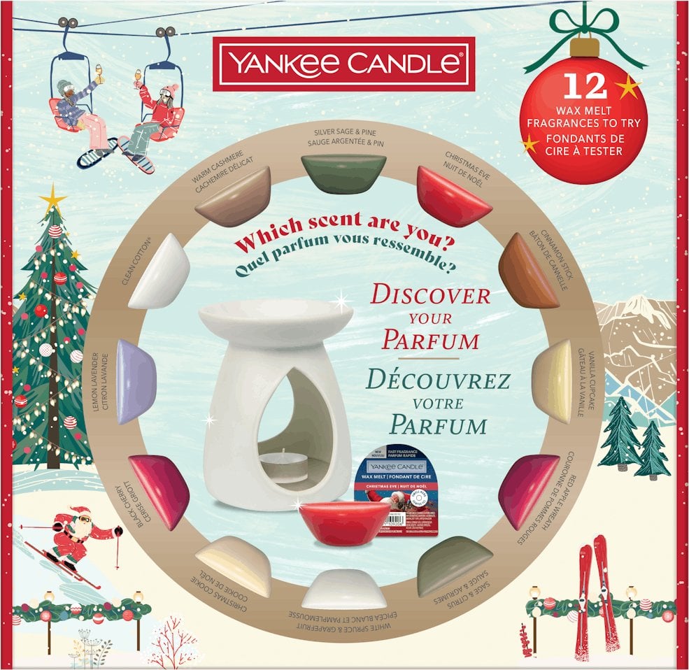 Yankee Candle Apres Ski Set: Burner + 12 Wax Melts