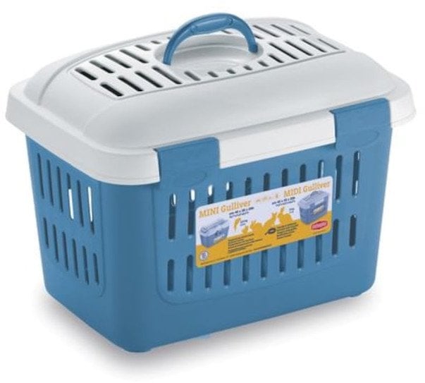 DoggyDolly Transport sail Midi Gulliver 45x33x33cm white/blue 8003507961814