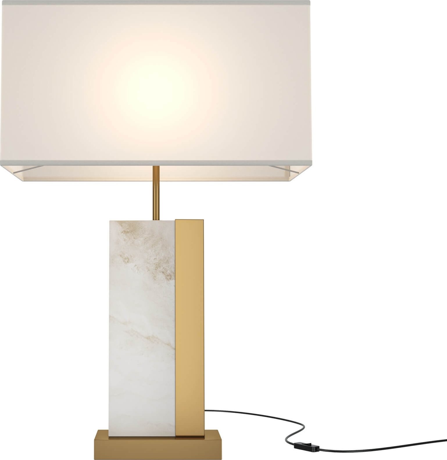 Zdjęcia - Lampa stołowa Maytoni   Lampka stołowa prostokątna Bianco Z031TL-01BS marmur 