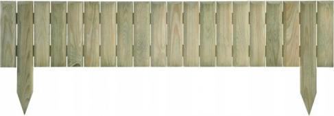 Sobex Płotek trawnikowy drewniany palisada ogrodowa 90 cm