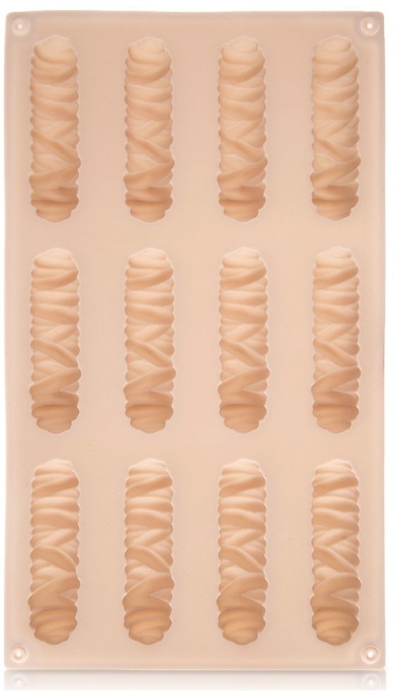Aptel Forma do ciastek i pralin silikonowa beżowa 29x17x1,8 cm (8592381257712)