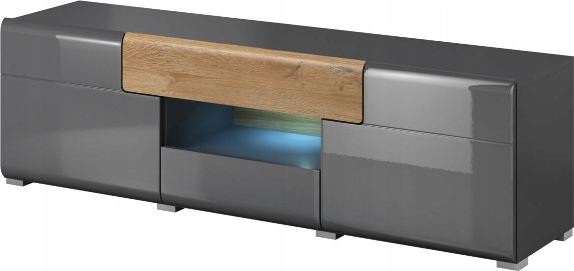 Helvetia Szafka RTV stojąca 159 cm x 48 cm x 39 cm (Toledo41antracyt)
