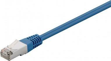 RB-LAN CAT 5e Kabel łączący, F/UTP, Niebieski - Długość kabla 0.5 m