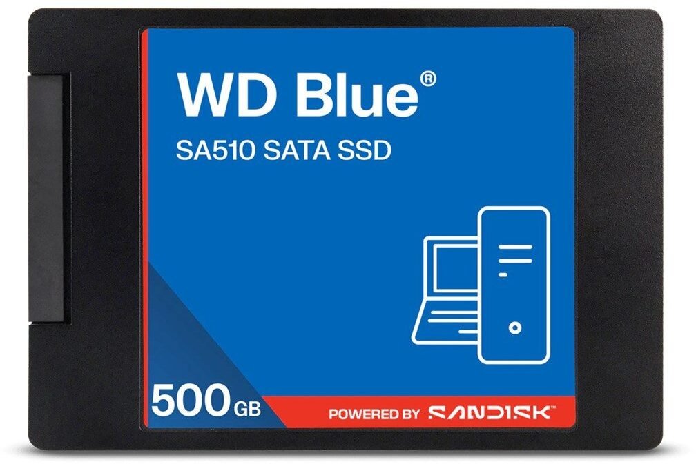 Dysk SSD WD Blue SA510 500GB 2.5" SATA III (WDS500G5B0A)