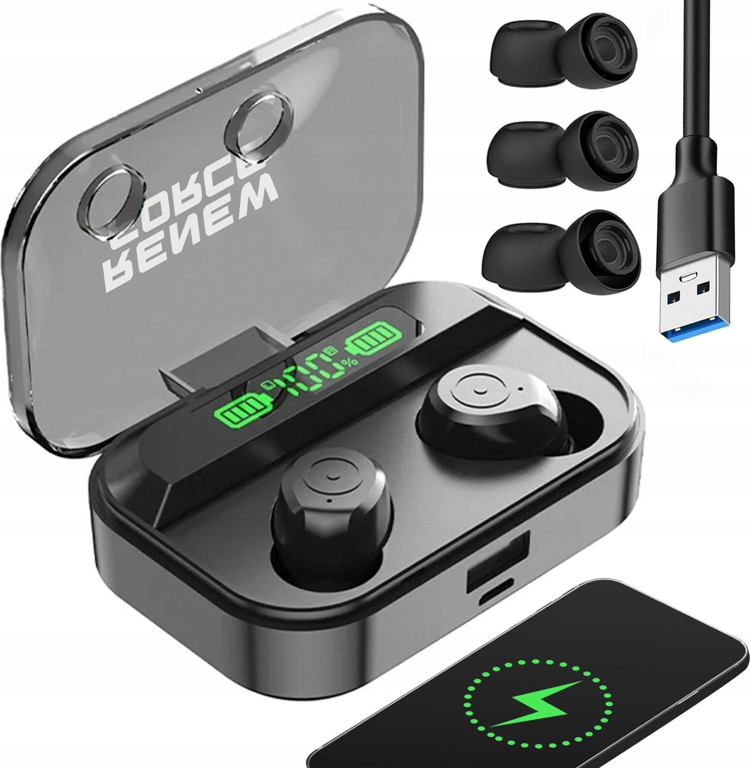 SŁUCHAWKI BEZPRZEWODOWE DOUSZNE M7-11