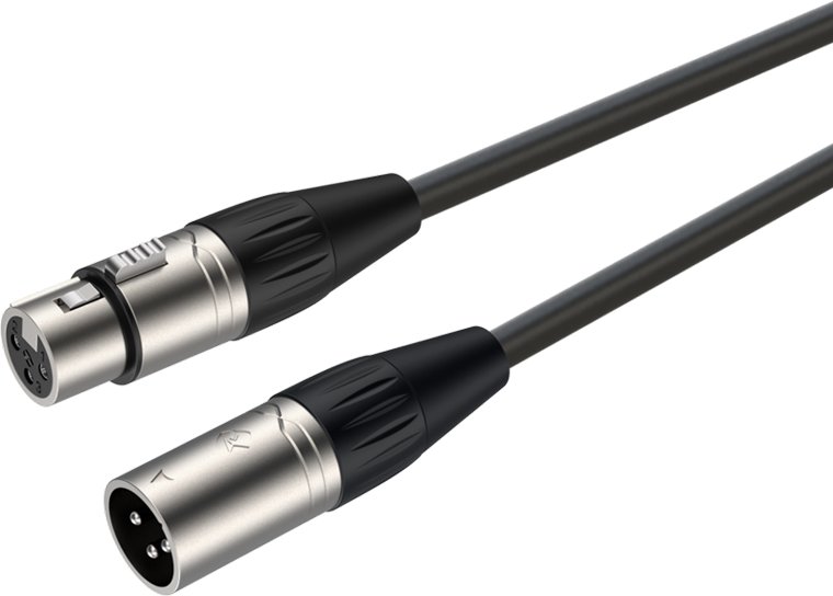 Kabel Roxtone XLR - XLR 1m czarny