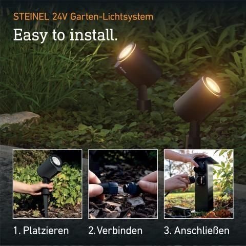 Oprawa ogrodowa wbijana SPOT GARDEN LED nightmatic 7,84W 363lm 1800-4000K RGBWW IP65 IK03 24V antracyt / aluminium