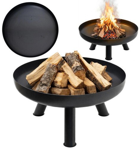 Palenisko ogrodowe Ambiance Duże solidne palenisko ogrodowe żeliwne 60 cm idealne do ogniska