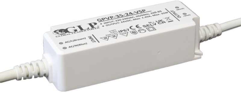 GLP LED Driver CV 24V/35W IP67 PFC Plastic case (5902135164273)
