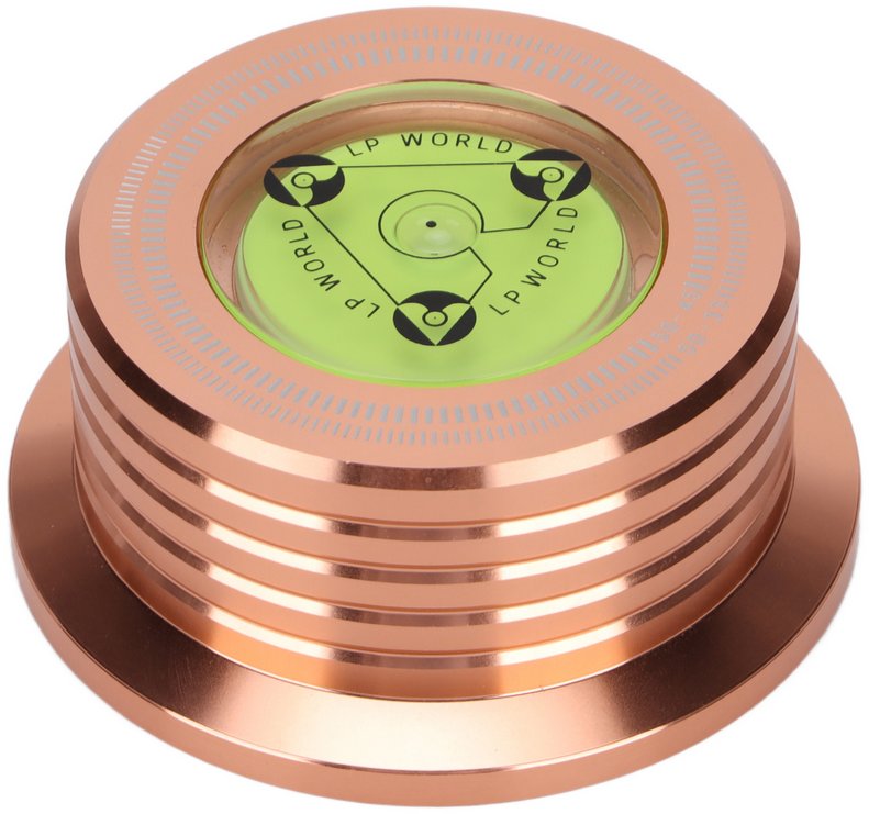 Gramofon Docisk płyt winylowych gramofonowy stabilizator aluminiowy kolor MIEDZIANY