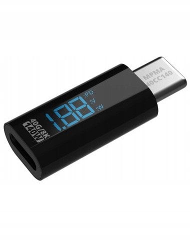 Adapter USB Mathorn MPMA-40CC140 USB-C - USB-C Czarny (MPMA-40CC140)