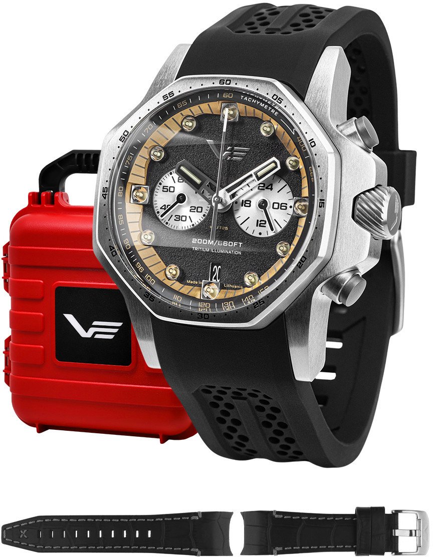 Zegarek Vostok Europe Zegarek męski Vostok Europe VK64-640A698S czarny