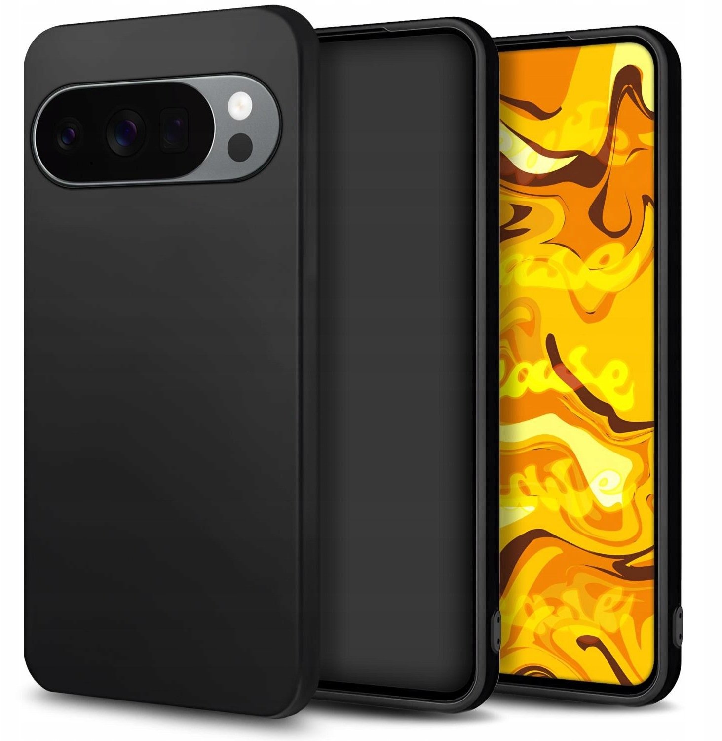 Hello Case Etui do Google Pixel 11 Pro XL (czarne, matowe, gumowe, obudowa, silikon) (CASE1079)