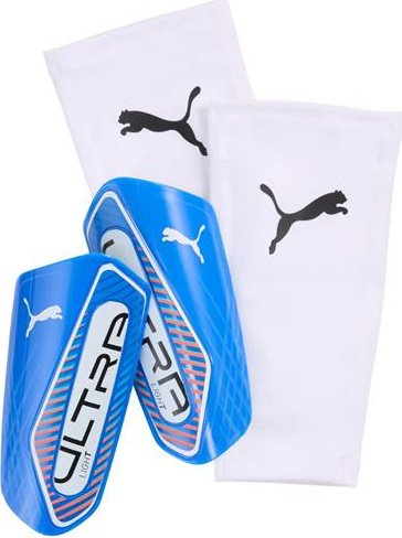 Puma Ochraniacze piłkarskie na golenie piszczele nagolenniki Puma Ultra Light Sleeve niebieskie 30989 04 S
