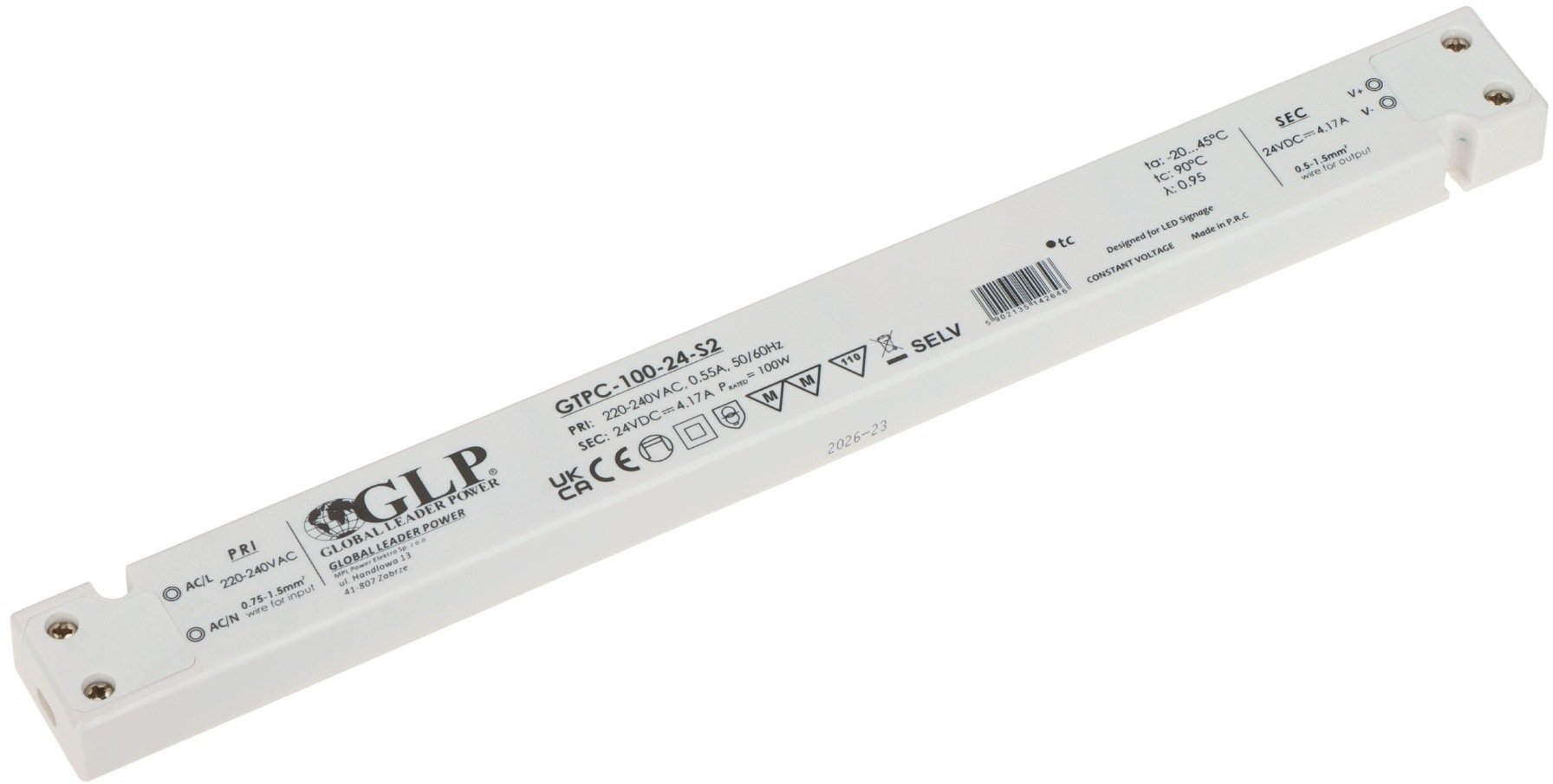 MPL Impulsowy 24V/4.17A-GTPCS2 GLP