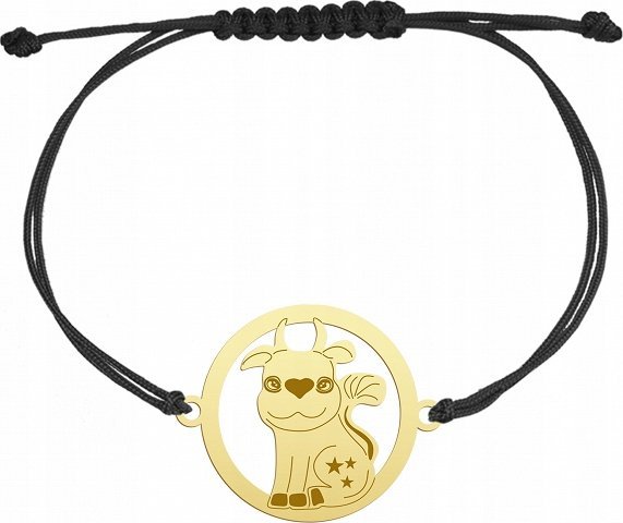 Radziszewska Jewellery Pozłacana Bransoletka CUTIE KRÓWKA DEDYKACJA