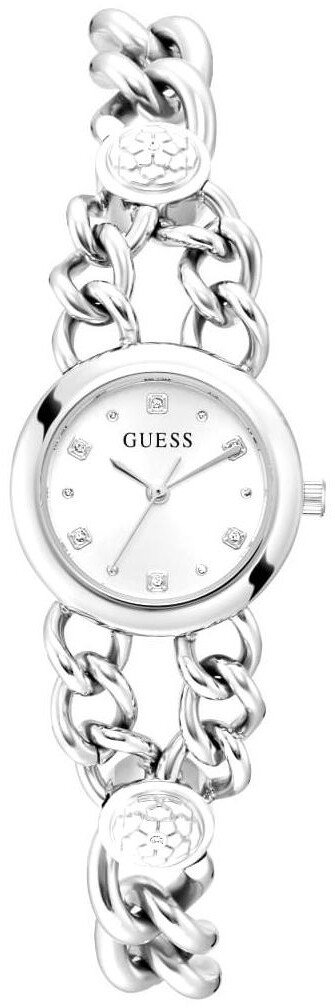 Zegarek Guess Zegarek damski GW0758L1 CYRKONIE srebrny