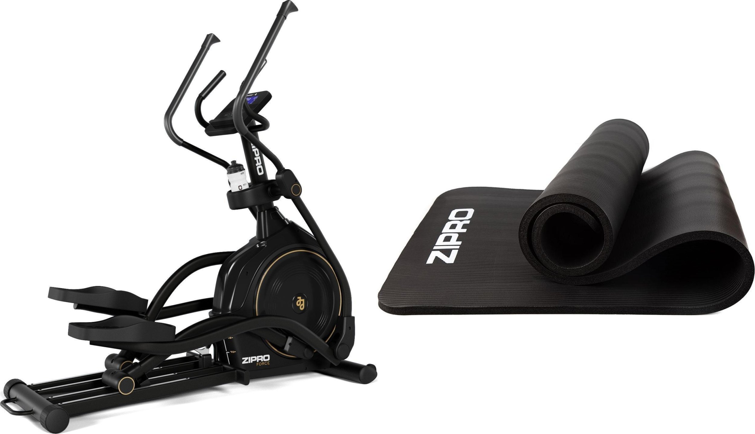 Orbitrek Zipro Orbitrek Zipro Force Black + Mata treningowa Zipro