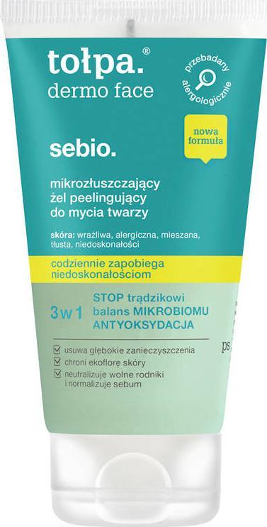 Tołpa - żel peelingujący do mycia twarzy - 150 ml