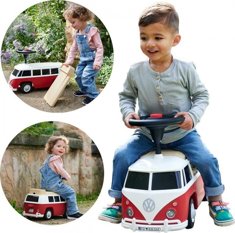 Big BIG Jeździk Volkswagen Van Samochód Auto dla Dzieci + Dźwięk