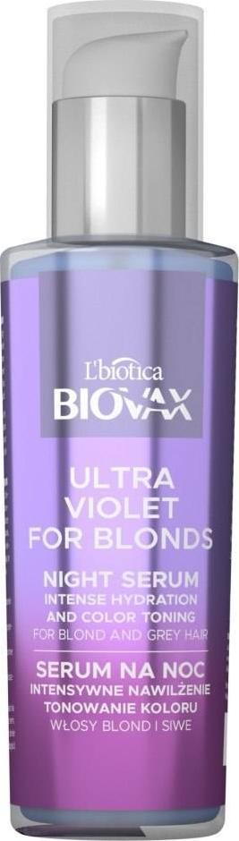 BIOVAX Serum tonujące na noc do włosów blond i siwych 100 ml