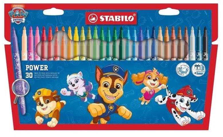 Stabilo Flamastry Trio Scribi Psi Patrol 30szt