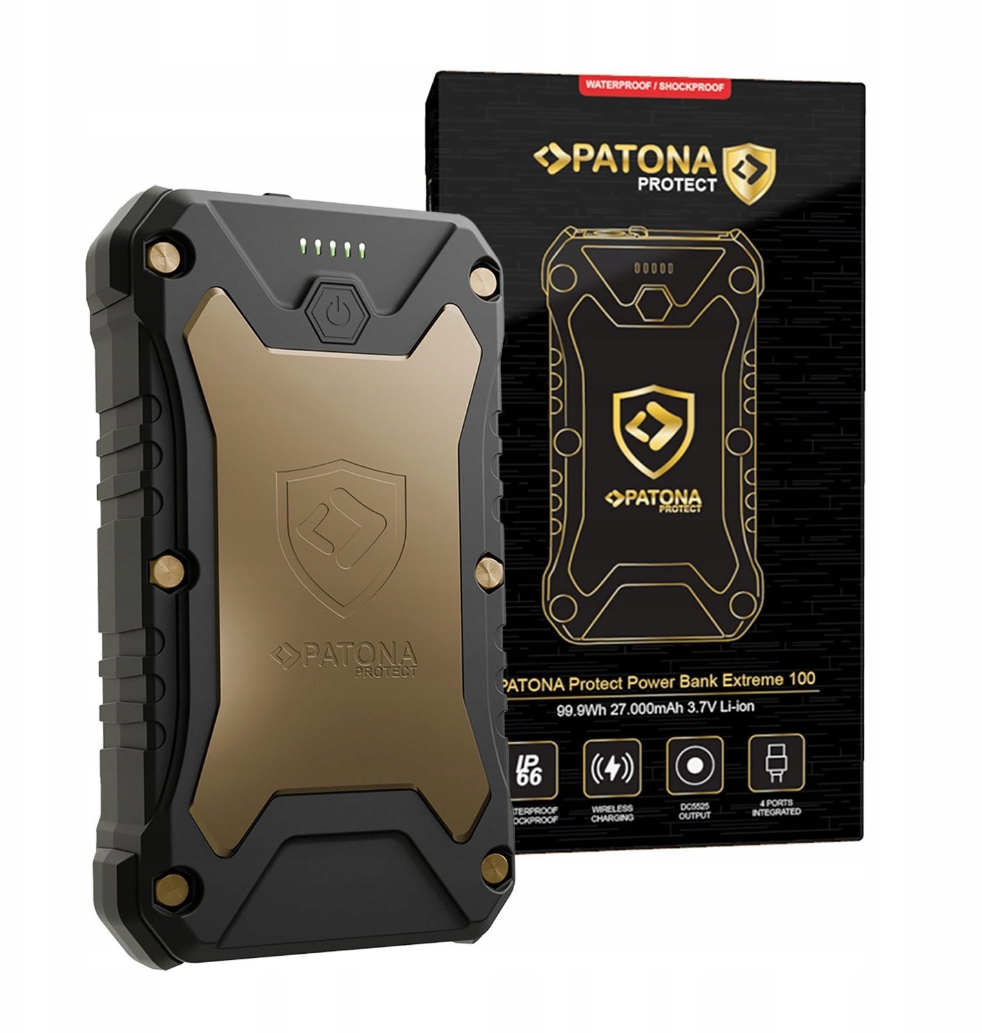 Powerbank Patona Protect PowerBank Extreme 100 PD65W 27000mAh z ładowaniem bezprzewodowym