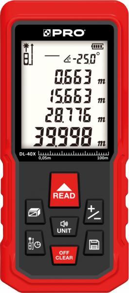 Zdjęcia - Niwelator / poziomica / dalmierz Dalmierz laserowy PRO DALMIERZ LASEROWY DL-40X