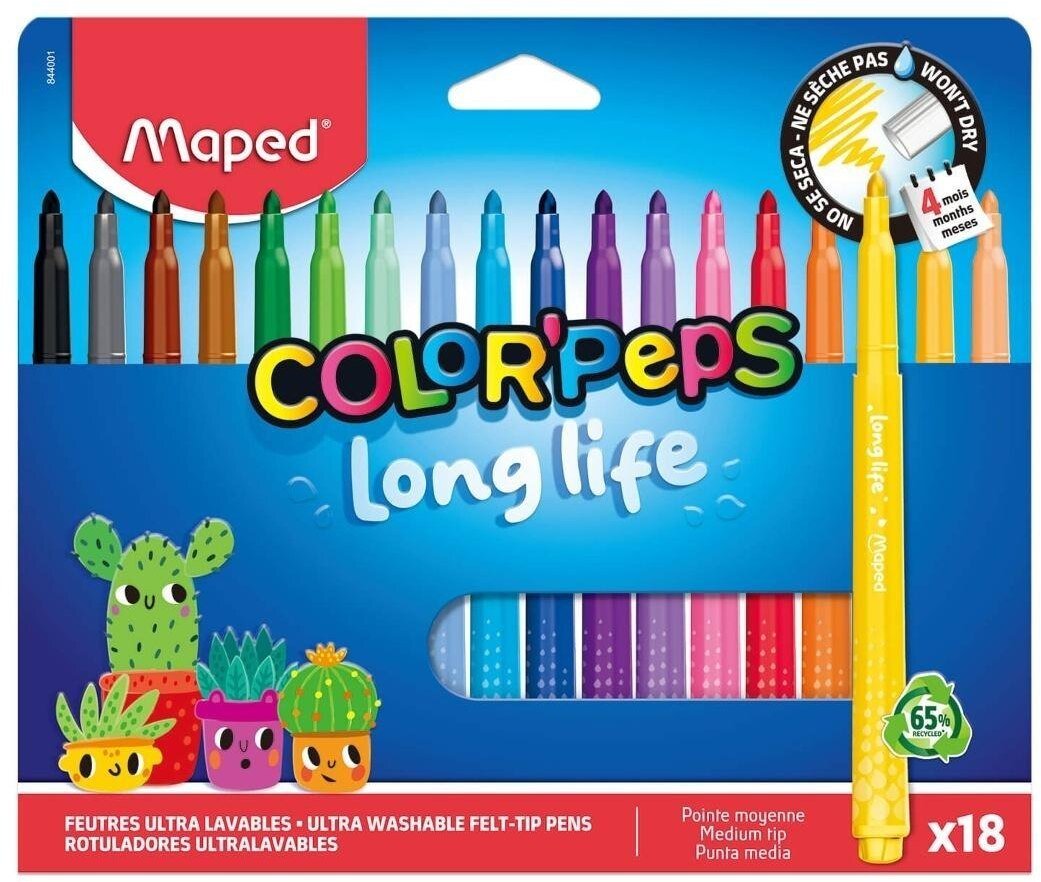 Maped Flamastry Long Life 18kol MAPED