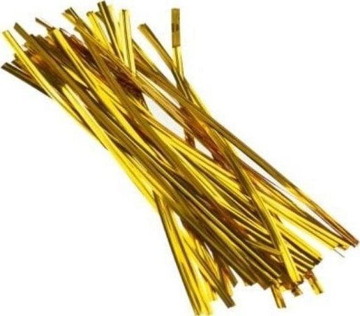 Druciki w plastiku złote 18cm 50szt