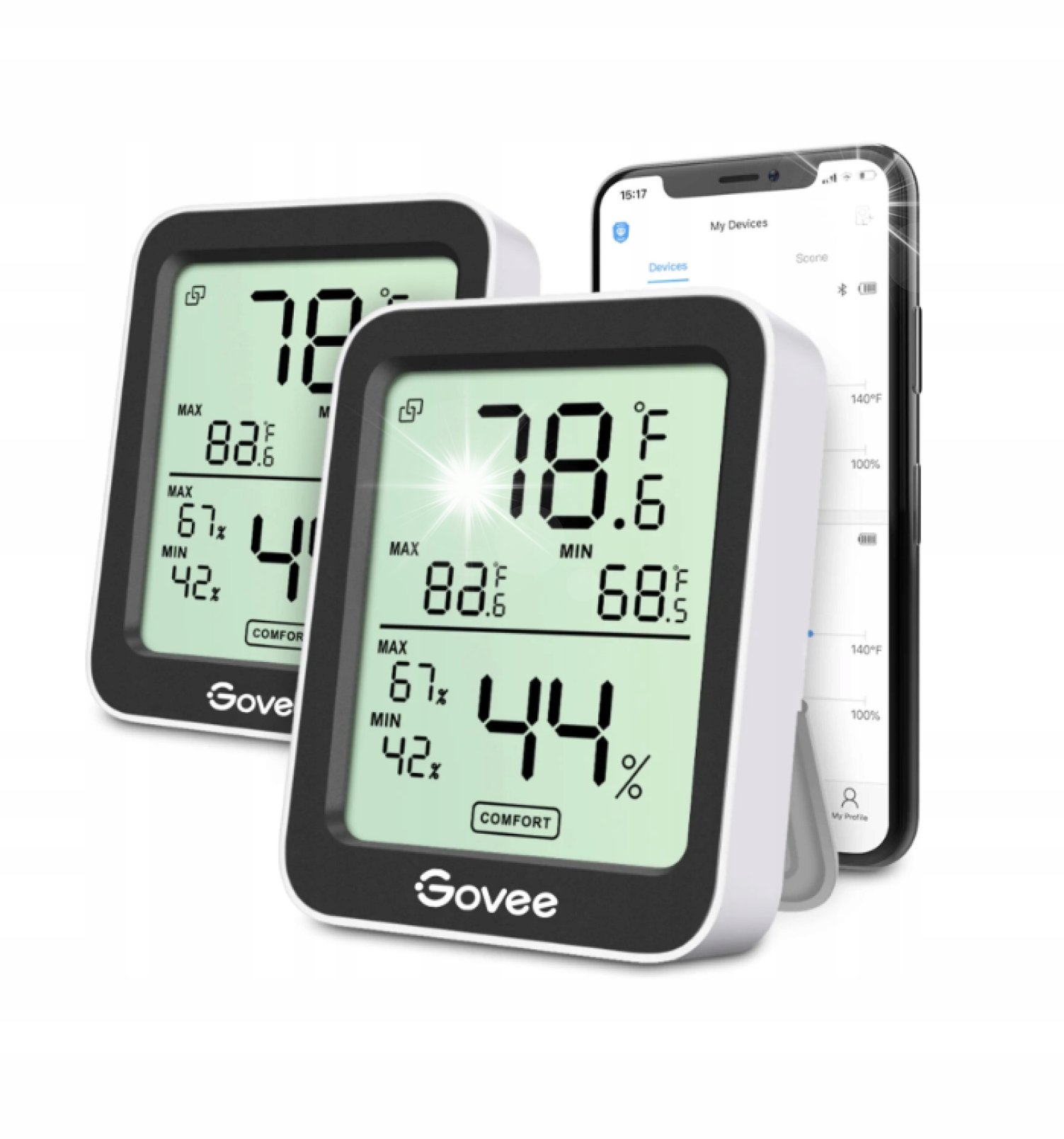 Govee H5075 | Termometr i higrometr | Bluetooth, wyświetlacz