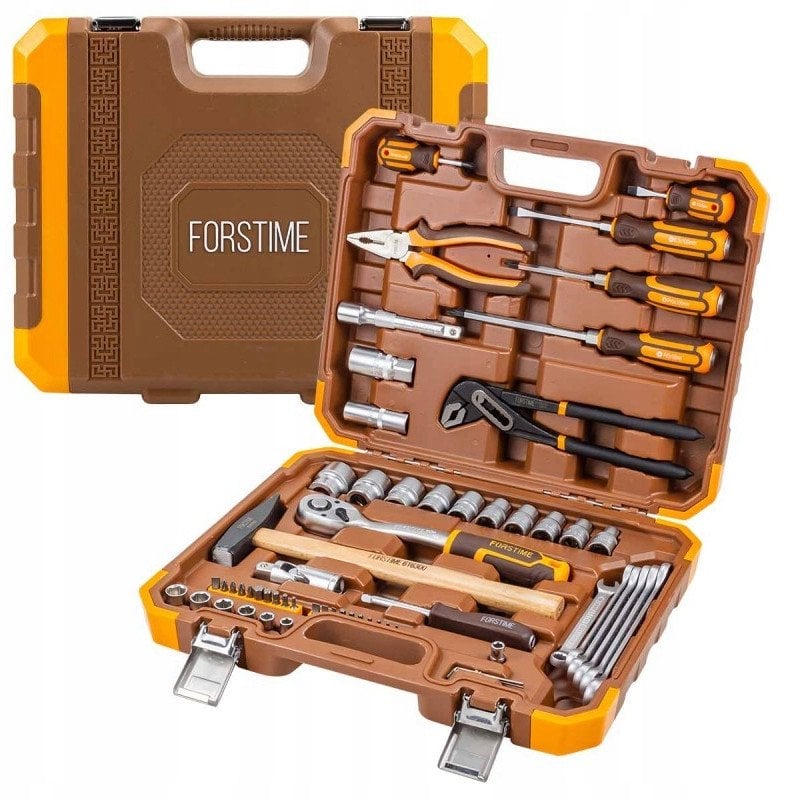 Zestaw Narzędzi WARSZTATOWY WALIZKA NASADKI KLUCZE 1/2' i 1/4' 60el. 6-kątne 7-27mm