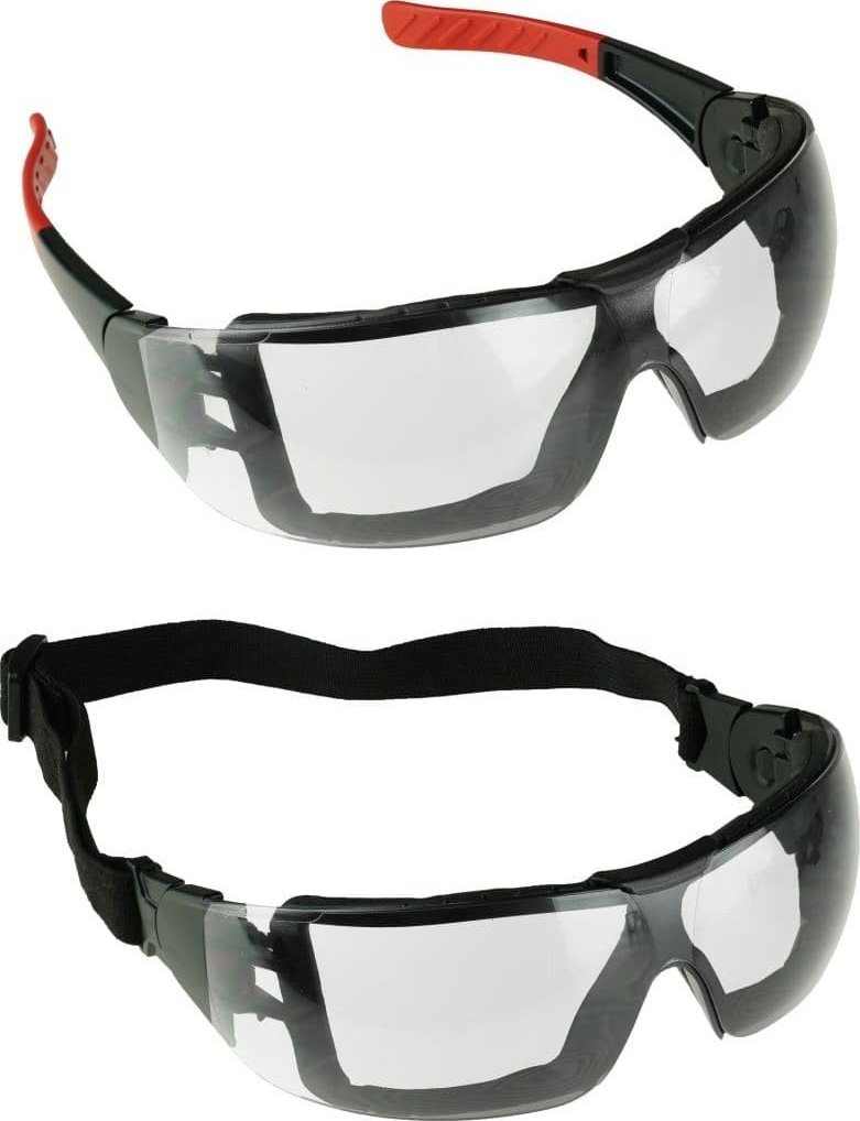 Dedra Okulary ochronne przeciwzamgl. F K N,pian.Eva, zausz.+gumka